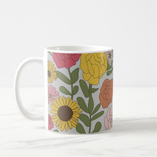 Caneca De Café Compro Incrível Lâmpadas Florais Ideal para Casa e (Esquerda)