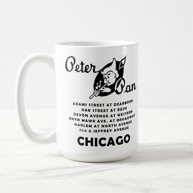 Caneca De Café Compro Peter Pan Snack, Chicago (Esquerda)