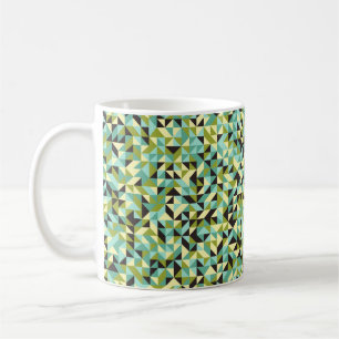 Caneca De Café Computação gerativa de padrão geométrico abstrato
