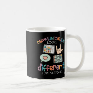 Caneca De Café Comunicação Parece Diferente Para Todos Autismo