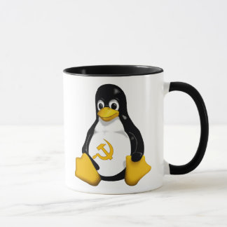 Caneca de café comunista do pinguim (Linux)