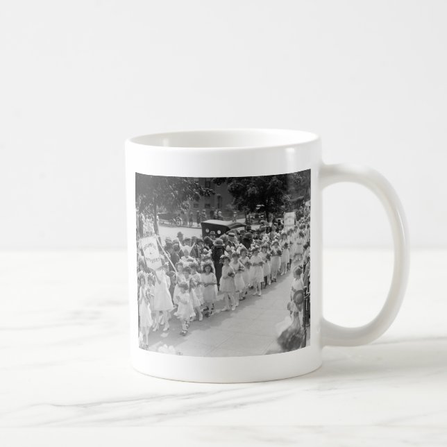 Caneca De Café Concepção imaculada, procissão de Mary: 1923 (Direita)