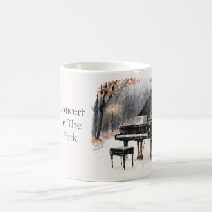 Caneca De Café Concerto de Piano no Parque