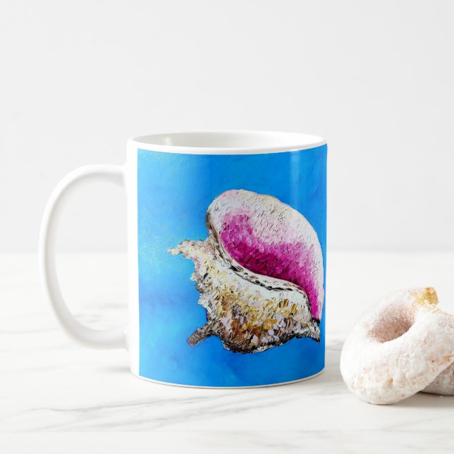 Caneca De Café Conch Shell Mug (Com Donut)