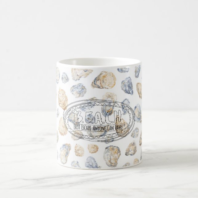 Caneca De Café Conchas Azuis da Praia (Centro)