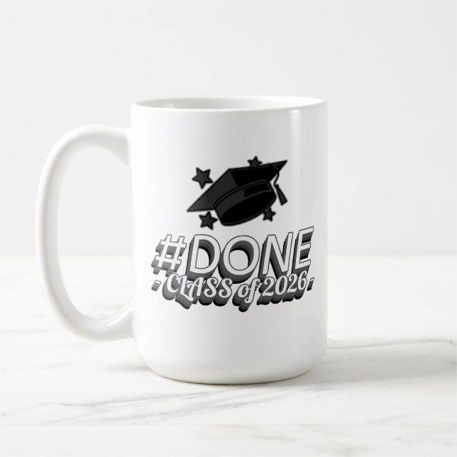 Caneca De Café #CONCLUÍDO Graduação da Turma de 2026 (Esquerda)