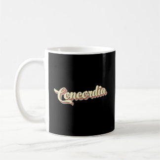 Caneca De Café Concordia Baseball Font