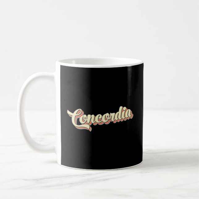 Caneca De Café Concordia Baseball Font (Esquerda)