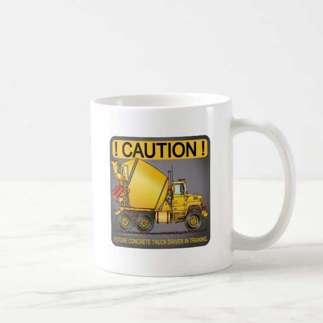 Caneca de café concreta futura do camionista (Direita)