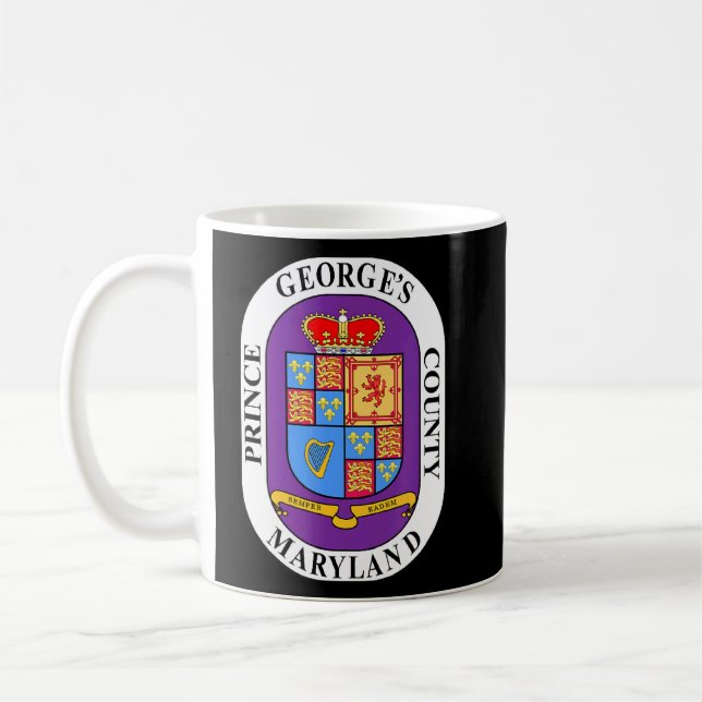 Caneca De Café Condado de Pg Maryland Md Prince George (Esquerda)