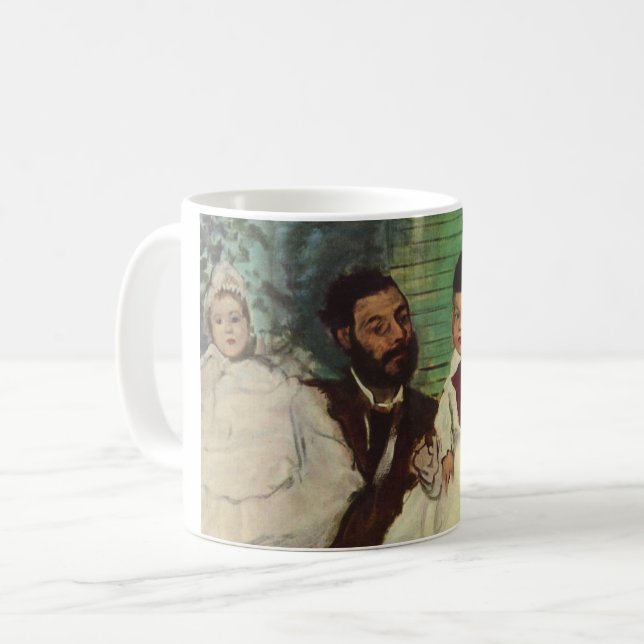 Caneca De Café Conde Lepic e Suas Filhas - Edgar Degas (Frente Esquerda)