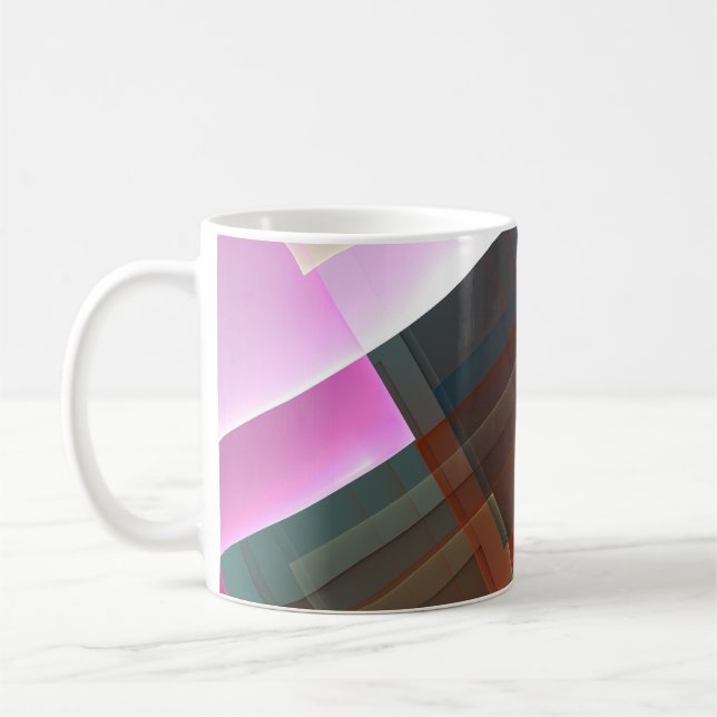 Caneca De Café Condecoração texturizada geométrica (Esquerda)