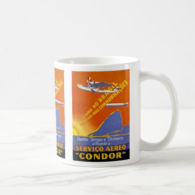 Caneca De Café Condor ~ Serviço Aéreo Brasileiro (Direita)