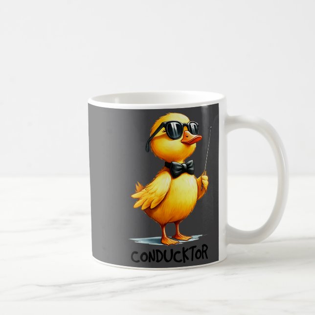 Caneca De Café Conductor, Funny Duck Quote  (Direita)