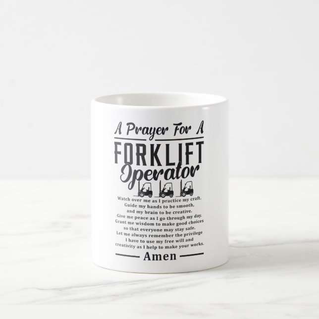 Caneca De Café Condutor De Elevação Uma Oração Para Um Operador D (Centro)