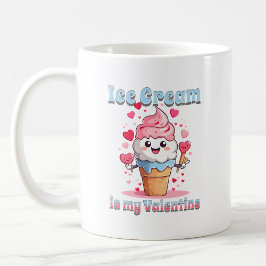 Caneca De Café cone de sorvete kawaii engraçado para o dia do nam