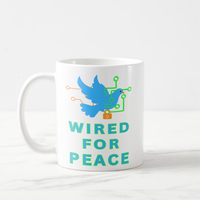 Caneca De Café Conectado para a Paz (Esquerda)