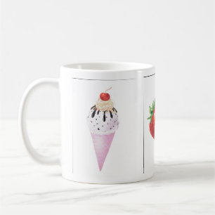 Caneca De Café cones de morango