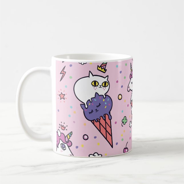 Caneca De Café Cones de Sorvete de animais (Esquerda)