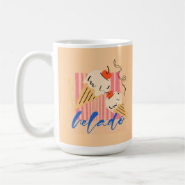 Caneca De Café Cones de Sorvete Italiano Retrô