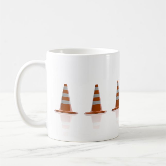 Caneca De Café Cones de trânsito (Esquerda)