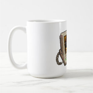 Caneca De Café Conexão Com a Realidade Perdida Humor Retro da Int