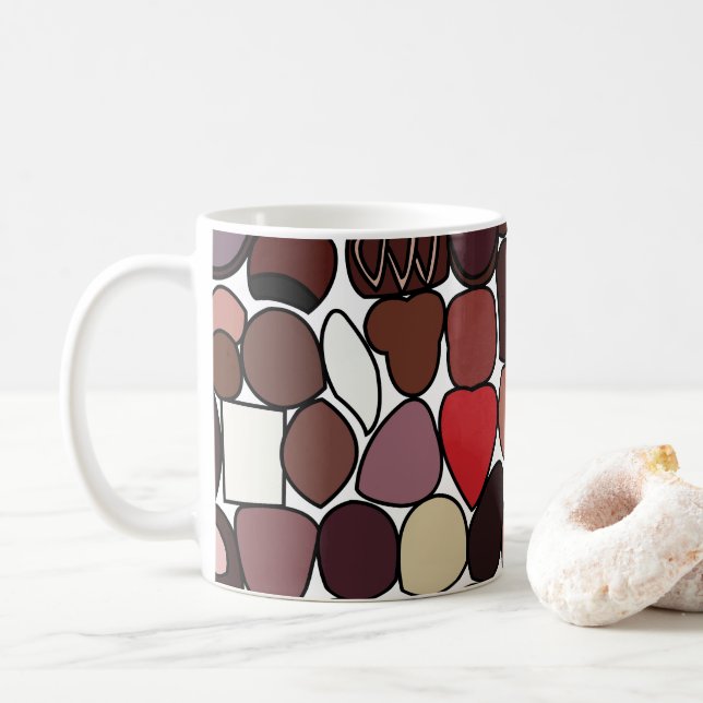 Caneca De Café Confeitaria de Doces de Chocolate  (Com Donut)