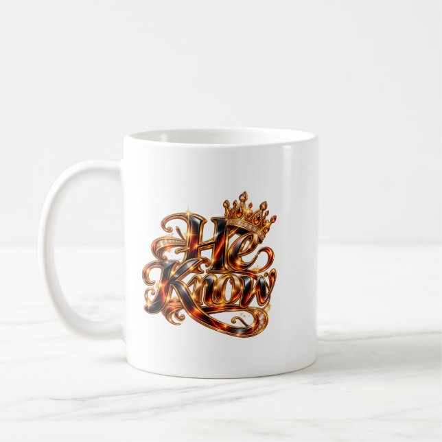 Caneca de Café Confiança Ele Sabe (Esquerda)