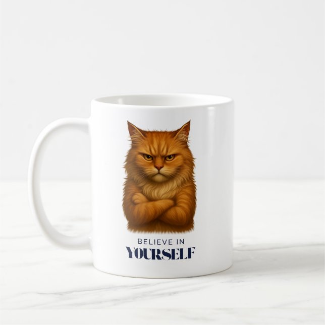 Caneca De Café Confiança Felina (Esquerda)