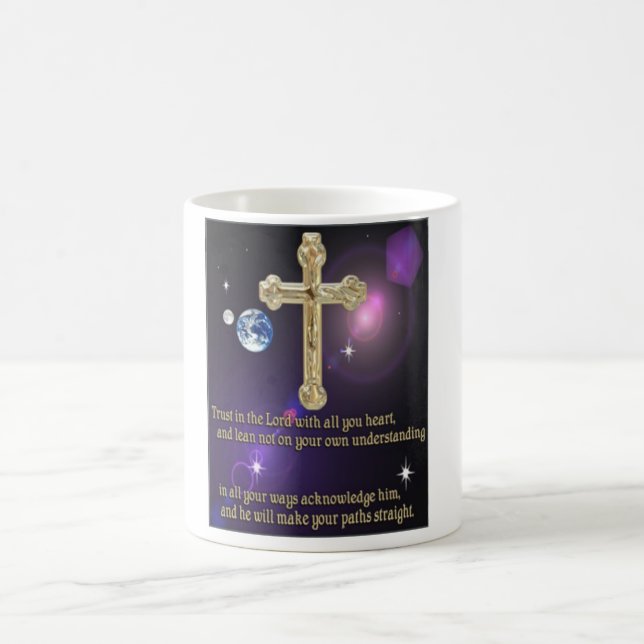 Caneca De Café Confiança no Lorde provérbios 3:5 presentes (Centro)