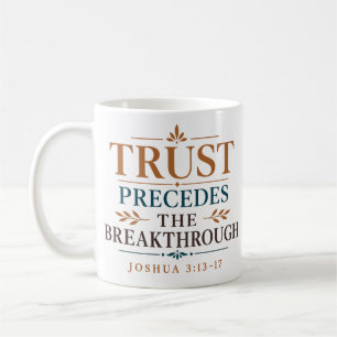 Caneca De Café Confiança Precede a Fé Cristã Revolucionária
