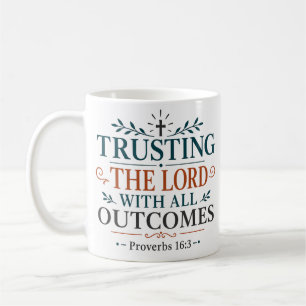 Caneca De Café Confiando no Senhor Com Todos os Resultados Versíc