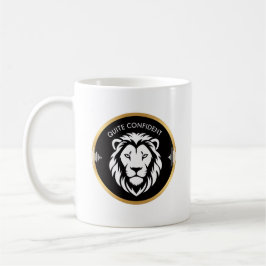 Caneca De Café Confiante Silenciosamente – Design de Tipografia M
