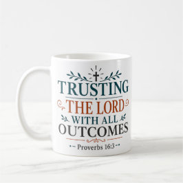 Caneca De Café Confiar no Senhor Com Todos os Resultados Versícul
