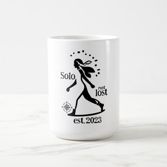 Caneca De Café Confident Solo Traveler Statement  (Centro)