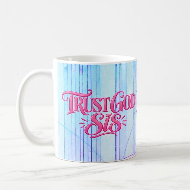 Caneca De Café Confie em Deus Irmã, Ele te tem (Esquerda)