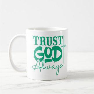 Caneca De Café Confie em Deus Sempre, Christian