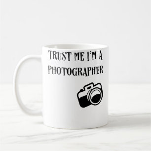 Caneca De Café Confie em Mim, Eu Sou um Fotógrafo Camiseta Divert