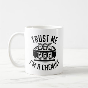 Caneca De Café Confie em mim, sou um químico