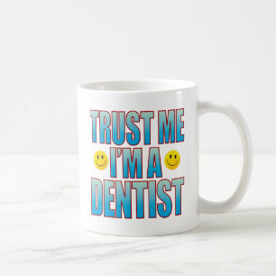 Caneca De Café Confie-me a vida B do dentista
