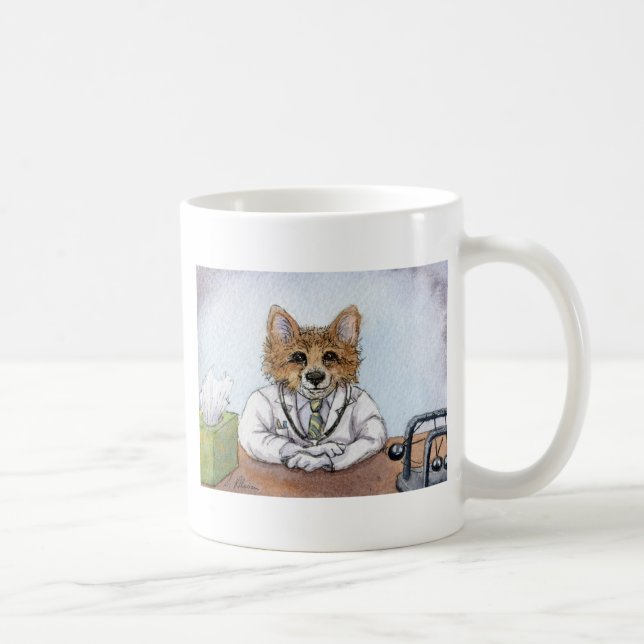 Caneca De Café Confie-me - eu sou um Corgi (doutor) (Direita)