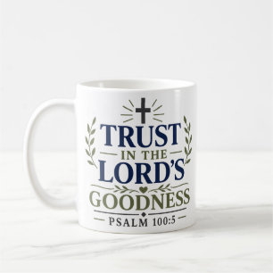 Caneca De Café Confie Na Bondade Do Senhor Citação Matinal