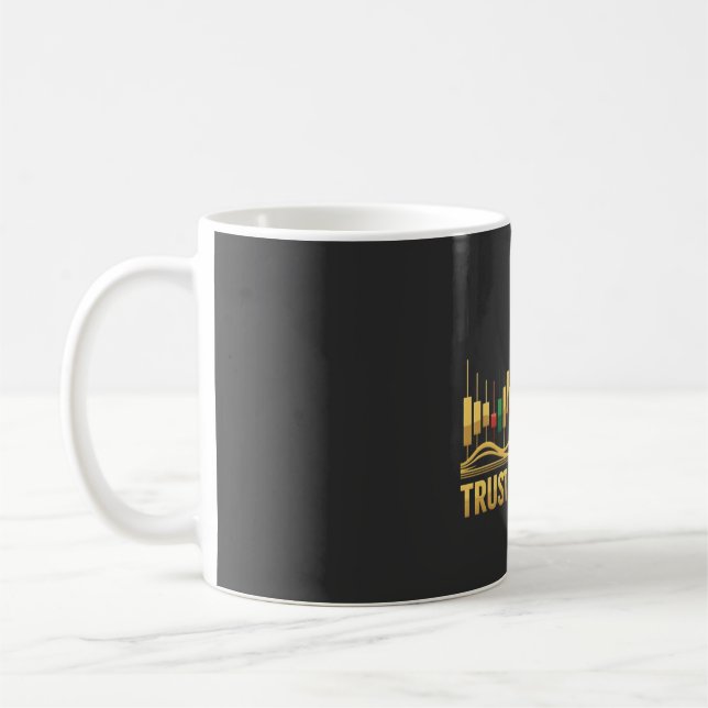 Caneca De Café Confie na Tendência – Camiseta de Mentalidade para (Esquerda)