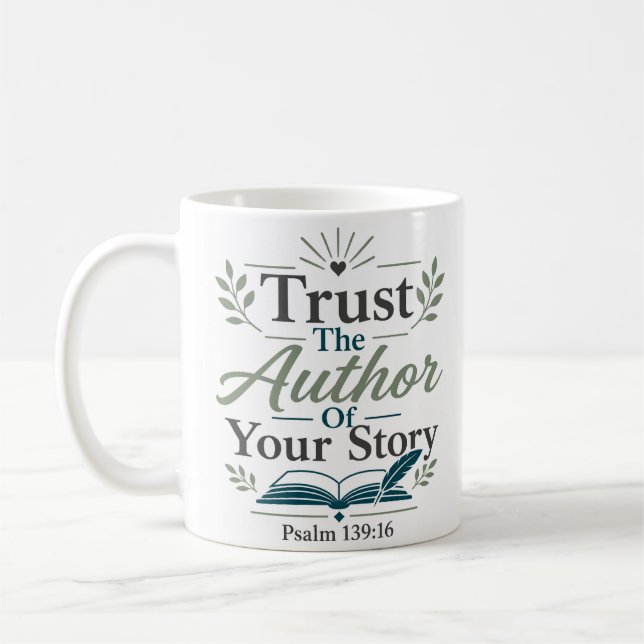Caneca De Café Confie no Autor da Nossa História Devoção Diária d (Esquerda)