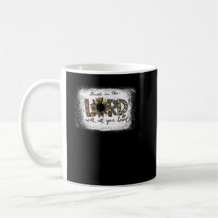 Caneca De Café Confie no Senhor, com todo o seu coração sangrado