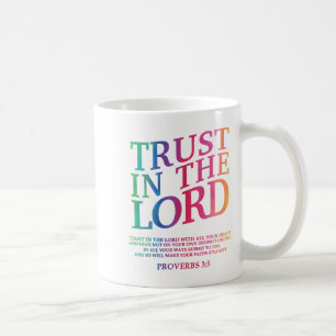 Caneca De Café Confie no Senhor Jesus Cristo Irmão Irmã Deus