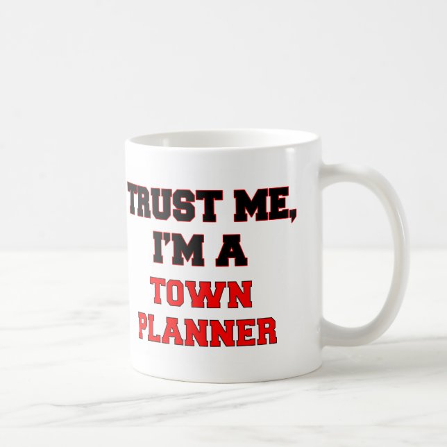 Caneca De Café Confie que eu mim é meu planejador da cidade (Direita)