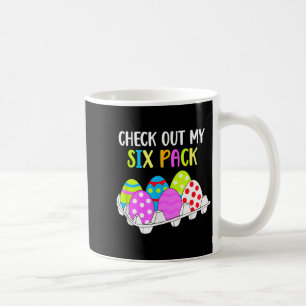 Caneca De Café Confira Meu Six Pack Ovo de Páscoa Engraçado Trein