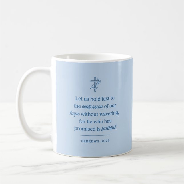 Caneca De Café Confissão de Esperança Cristã (Esquerda)