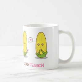 Caneca De Café Confissão engraçada bonito do amor do milho de